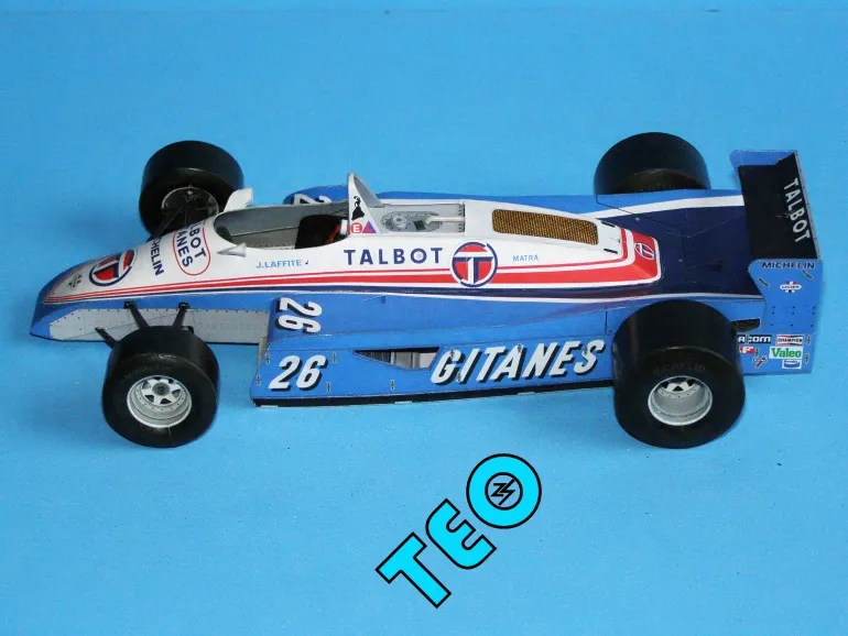 Papierový model Ligier JS19 GP Monaco 1982